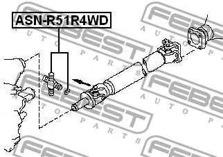 Крестовина карданного вала FEBEST ASNR51R4WD
