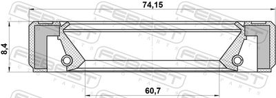 Сальник привода TOYOTA 9031162006