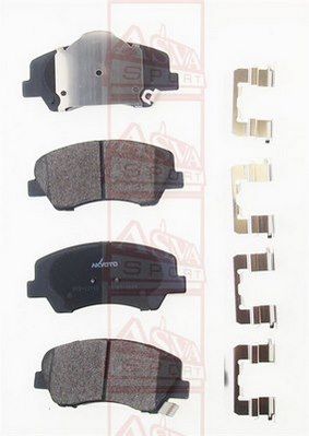 Колодки тормозные дисковые передние AKYOTO AKD12118