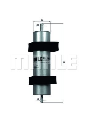 Фильтр топливный MAHLE KL596