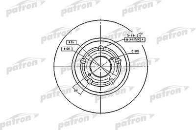 Диск тормозной PATRON PBD2742