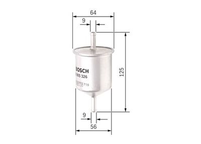 Фильтр топливный BOSCH 0450905326