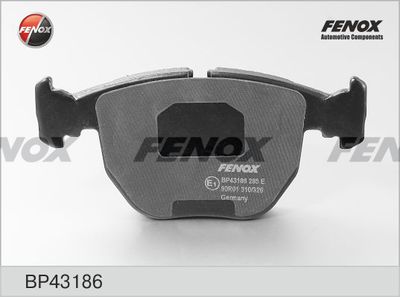 Колодки тормозные передние FENOX BP43186