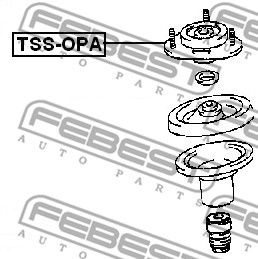 Опора амортизатора переднего FEBEST TSSOPA