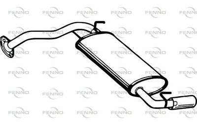 Глушитель задняя часть POLMOSTROW 21142