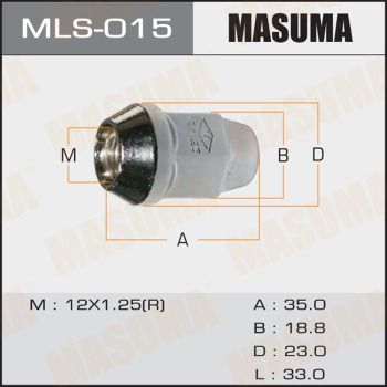 Гайка колесная Masuma MLS015