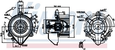 Мотор отопителя NISSENS 87131