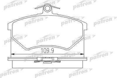 Колодки тормозные дисковые передние PATRON PBP774