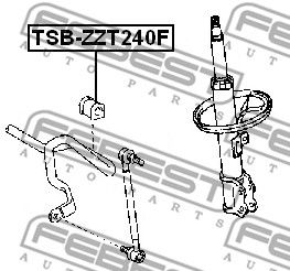 Втулка стабилизатора переднего FEBEST TSBZZT240F