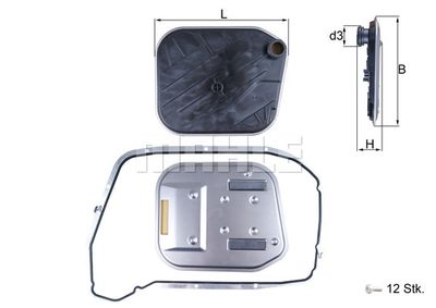 Фильтр АКПП MAHLE HX189KIT