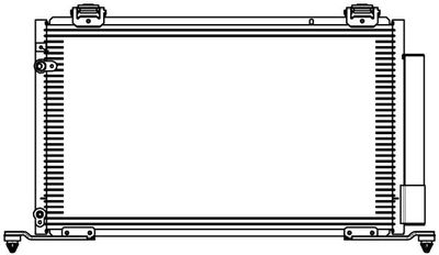 Радиатор кондиционера LUZAR LRAC1908