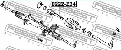 Тяга рулевая FEBEST 0222Z34