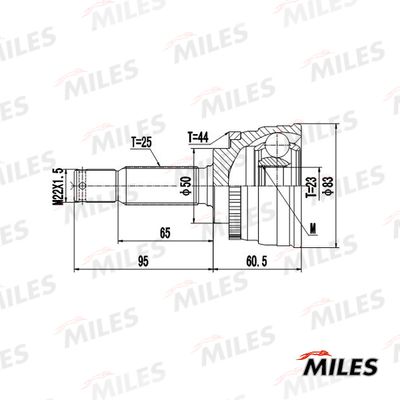 ШРУС наружный Miles GA20632