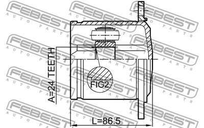 ШРУС внутренний FEBEST 1711Q5LH