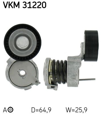 Ролик поликлинового ремня натяжной SKF VKM31220