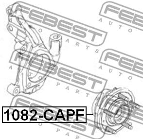 Ступица передняя FEBEST 1082CAPF