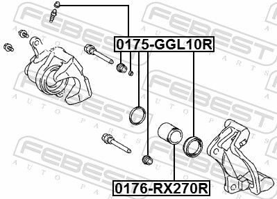 Ремкомплект тормозного суппорта MasterKit 77A3436