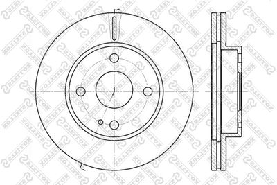 Диск тормозной передний STELLOX 60203232VSX