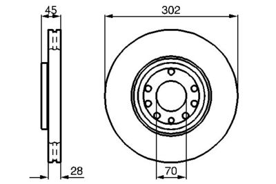 Диск тормозной BOSCH 0986479076