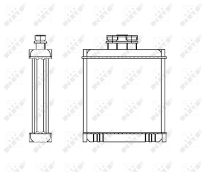 Радиатор отопителя NRF 53558