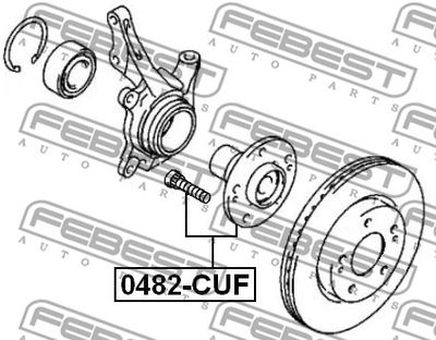 Ступица передняя FEBEST 0482CUF