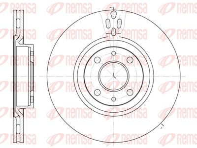 Диск тормозной передний REMSA 631611