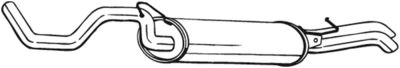 Глушитель задняя часть BOSAL 281227