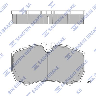 Колодки тормозные задние SANGSIN SP1843