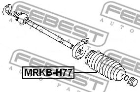Пыльник рулевой рейки FEBEST MRKBH77