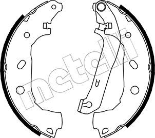 Колодки тормозные барабанные METELLI 530138