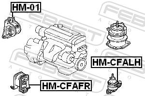Опора двигателя FIESTROCO 14J1060