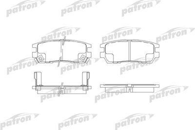 Колодки тормозные дисковые PATRON PBP804