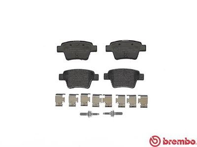 Колодки тормозные дисковые задние BREMBO P61100