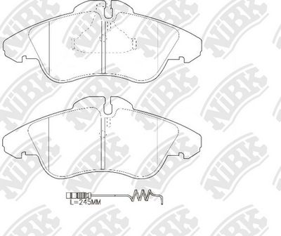Колодки тормозные дисковые передние MARSHALL M2621576