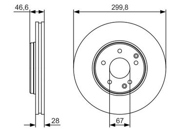 Диск тормозной BOSCH 0986479R79