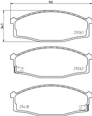 Колодки тормозные дисковые передние Nisshinbo NP2103SC