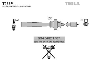 Комплект проводов высоковольтных TESLA T533P