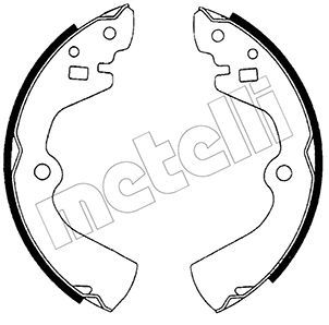Колодки тормозные барабанные METELLI 530277