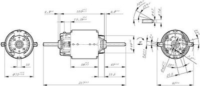Мотор отопителя BOSCH. 0130101616