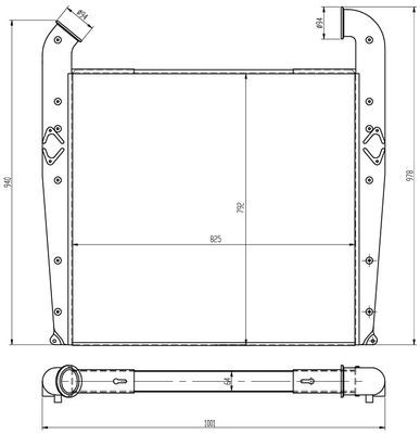 Интеркулер LUZAR LRIC2803