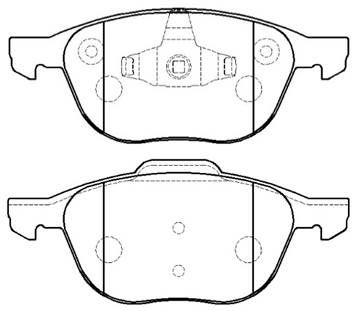 Колодки тормозные дисковые передние HSB HP5143