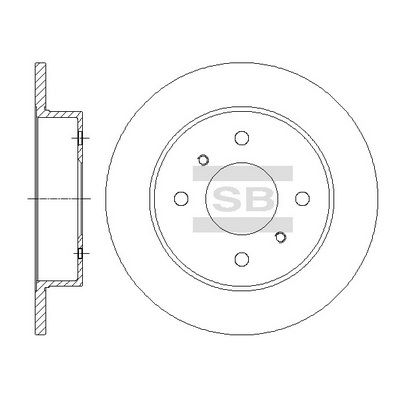 Диск тормозной SANGSIN SD4236