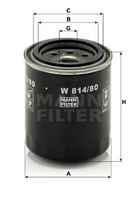 Фильтр масляный MANN-FILTER W81480