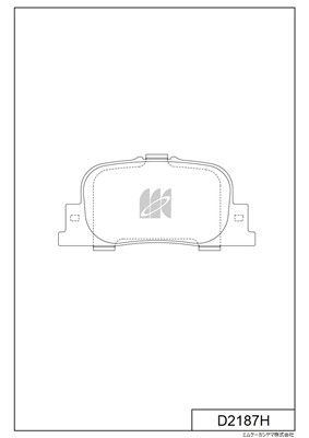 Колодки тормозные задние с антискрипной пластиной MK KASHIYAMA D2187H