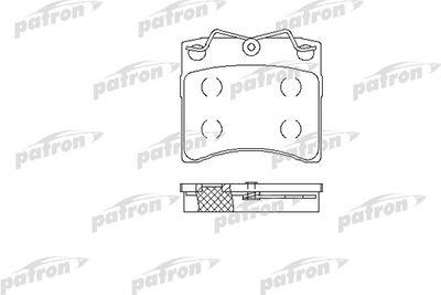 Колодки тормозные дисковые передние PATRON PBP722