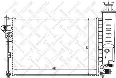 Радиатор системы охлаждения STELLOX 1025104SX