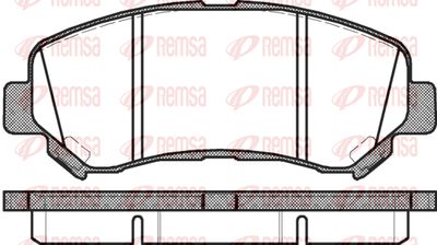 Колодки тормозные дисковые передние REMSA 131800