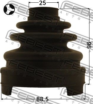 Пыльник ШРУС внутреннего комплект FEBEST 0215Z51T