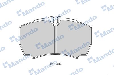 Колодки тормозные задние Mando MBF015051