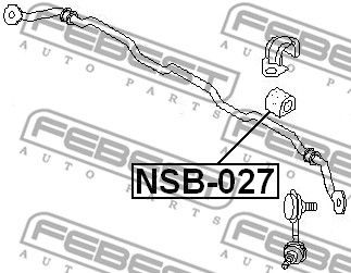 Втулка стабилизатора переднего FEBEST NSB027